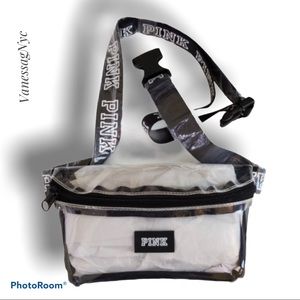 Victoria’s Secret Pink Belt Bag Clear One Size